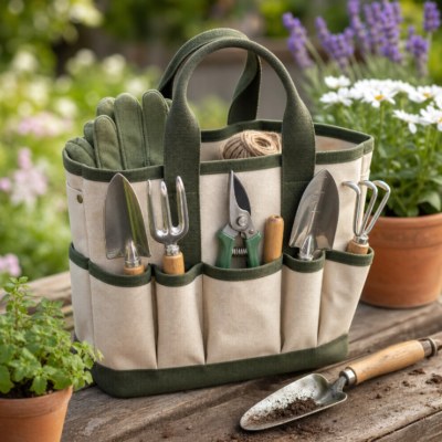 Canvas Tote Organizer Set